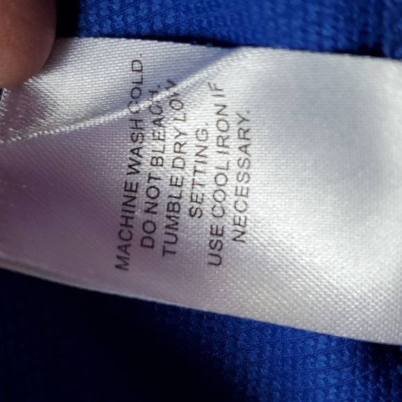 (3408) MED COUTURE 4-Ever Flex Keyhole Neckline Impact Top-Royal Blue-EUC-Sz S - Picture 14 of 14